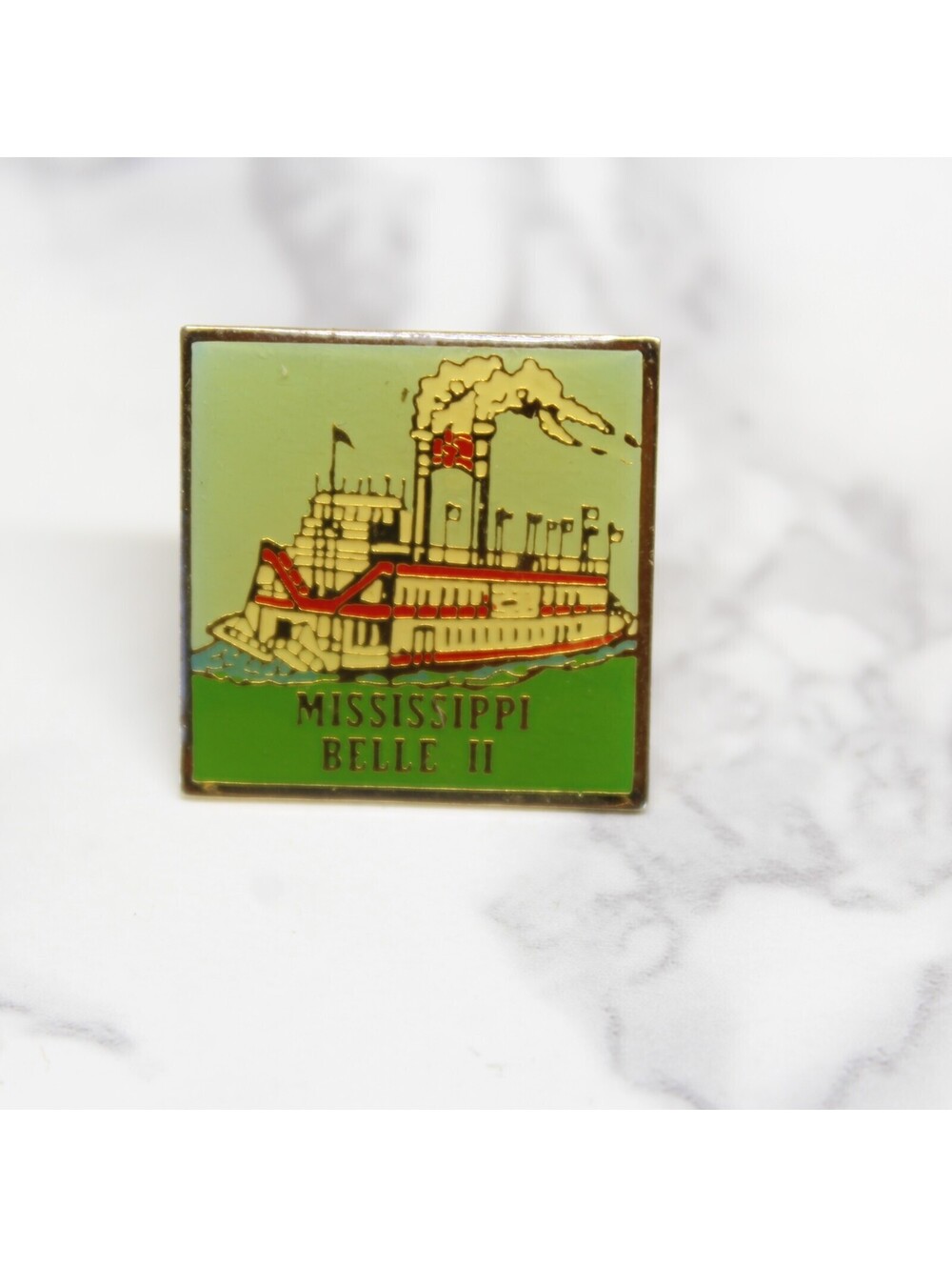 Vintage Mississippi Belle II Lapel Pin Pinback Souvenir